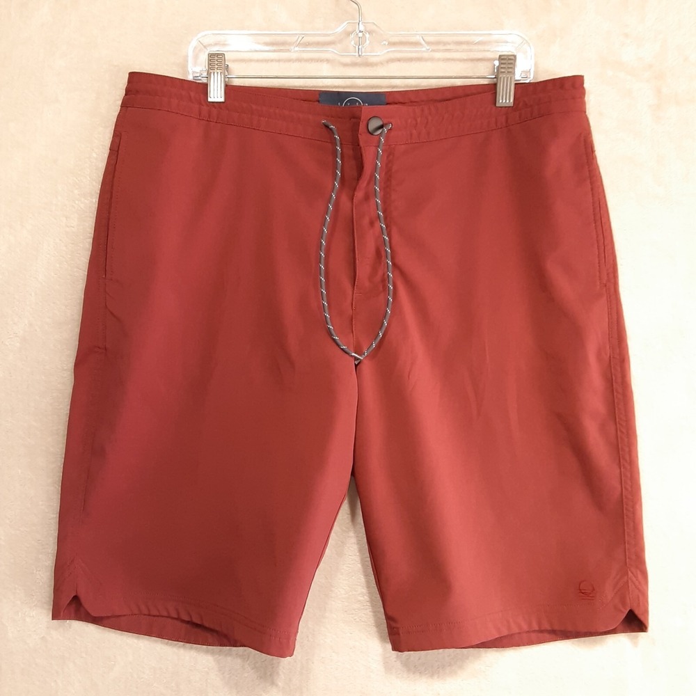Even Tide Mens Drawstring Casual Shorts Sz.36/Maroon/Performance/Beach/9" Inseam